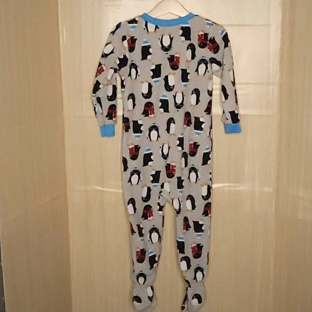 Carter's Toddler Boys Penguin Fleece Footie Pajamas 3T